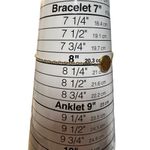 Etched Flower Slide Bracelet Gold Tone Adjustable 8" at largest Photo 3