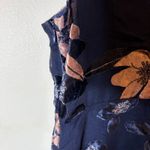 Lulus  At The Afterparty Navy Blue Burnout Velvet Floral Mini Dress Size Small Photo 8