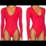 Free People Victoria Plunge Bodysuit. Size Medium Photo 1