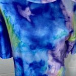 Aly Daly Blue Purple Green Tie Dye Off One Shoulder T Photo 1
