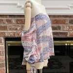 Liberty Love off the shoulder red white and blue zig zag top / L / NWT Photo 1