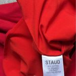 STAUD Red Poplin Stretch Photo 8