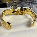 Alexis Bittar NWOT  Gold Bracelet with Blue Accent Photo 8