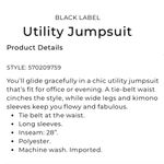 Chico's NWT$179 CHICO’s Black Label Midnight Moss Utility Jumpsuit Size 1.5 Photo 14