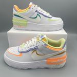 Nike AIR FORCE 1 SHADOW CASUAL SHOES MULTI-COLOR/WHITE Size 8.5 Photo 0