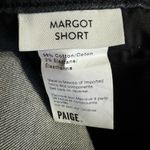 Paige Margot High Rise Raw Hem Cut Off Pebbles Indigo Denim Jean Short Sz 32 New Photo 4