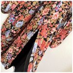 NWT Showpo Henny Midi Long Sleeve Split Dress in Dusk Floral Size 14 Pink Photo 10