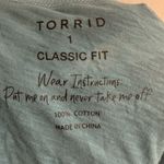 Torrid  Yosemite Vintage Cotton Jersey Slub Crew Notch Blue Tee Shirt - size 1 Photo 7