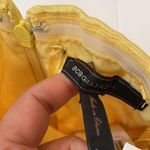 BCBGMAXAZRIA Bamboo yellow ruched strapless cocktail dress 0 NWT Photo 5