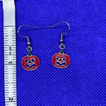 New pumpkin earrings cute little pumpkin drop dangle earrings pumpkin Orange Photo 1