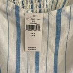 Aerie  Love Of Linen Blend Mini Dress White And Blue Stripe Size M. NEW Photo 8