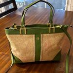 Etienne Aigner Vintage Crossbody Bag Floral Woven Faux Leather Adjustable Strap Photo 14