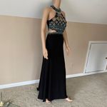 Crystal Doll Juniors' Embellished Halter Dress Photo 3