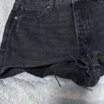 Old Navy  OG Straight High waisted secret pocket black denim jean shorts 16 Photo 3