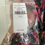 American Eagle NWT  Size Small Tie Front Cropped Wide Leg Floral Jumpsuit Romper Photo 9