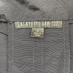 Lafayette 148  Sz 4 Jacket Linen Blend New York Navy Full Zip 3/4 Sleeve Pocket Photo 14
