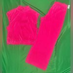 Ro & De NWT Vibrant Pink Sleeveless Top and Pants Set size Medium Photo 0