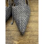 Chadette Maragh‎ Alisyn Tweed d'Orsay Shoes Size 13 EU 43 Blue Denim Bow Photo 4