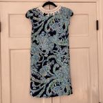 Lilly Pulitzer  Madia Tunic Dress High Tide Navy Scuba Doo White Green‎ Size XXS Photo 14