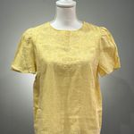 Nordstrom CLEARANCE! Pale Yellow Signature Eyelet Top Size S EUC Photo 0