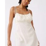 Urban Outfitters  Eco Linen Ruched Mini Dress Photo 0