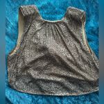 Free People Gold Sequin Reversible Vest Photo 2