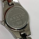 Relic  women’s silver tone quartz analog watch 22mm case black dial bracelet runs Photo 4