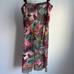 Bleu Rod Beattie Floral drawstring tropical floral sheer wide pants Size S Photo 6