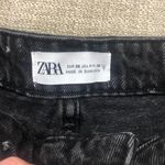 ZARA  Frayed Mid-Rise Denim Shorts US 4 Photo 6