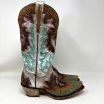 Dan Post All Eyes On Me Turquoise Cowgirl Boots Pointed Toe Women’s Size 6.5 Photo 2