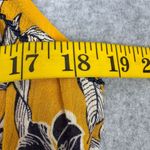 Market & Spruce Women's Size L Yellow Floral Embroidered Sleeveless Dress Photo 9