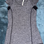 Lululemon  athletica Heathered Gray Short Sleeve Top Photo 0