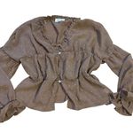 Peach Love California Brown polka dot long sleeve Photo 0