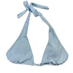 Romwe Baby Blue Swiss Dot Halter Neck 2-Piece Swim Set Photo 1