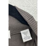 Valerie Stevens  Pure Silk Top Short Sleeve Mock Neck Knit Womens Small Brown Photo 3