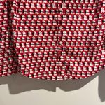 Crown & Ivy red black white schnauzer dog button down top. Size small. Photo 2