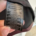 Betsey Johnson Burgundy Punk Goth Corset Style Faux Leather Dress Size 0 XXS XS Photo 8