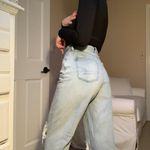 American Eagle Wide Leg Distressed Jeans Photo 1