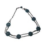 EXPRESS  Turquoise Silver Medallion Belt Women’s Approx 39” Lobster Clip Closure Photo 3