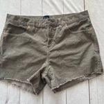Gap  Women’s Corduroy Frayed Pocket Shorts Green Size 10 Photo 0