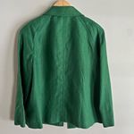 Talbots NWT Irish linen green sheath dress with matching jacket set career chic Photo 11