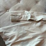 Elie Tahari  Women’s Creme Geuine Leather Long Jacket Size Small Photo 6