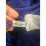 DKNY  Blue Sleeveless Tie-Neck Pleated Shift Dress – Elegant Style Photo 7