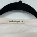 Marine layer  Baby Pink Long Sleeve Tee Shirt Womens M Lightweight Sheer Top Photo 4