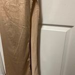 SheIn Curve Champagne Satin Cowl Neckline Maxi Split Dress Photo 4