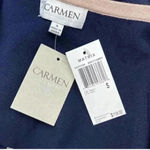Carmen Marc Valvo New with tags Carmen by Carmen Marc navy blue cardigan in size small Photo 2