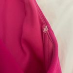 Betsy and Adam Bow-Back Hot Pink Evening Gown Photo 4