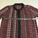 Women's Southwestern Boho Print Half Button Up Shirt Dress Size Medium Casual Pink Photo 5