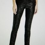 Nic+Zoe  Wonder Stretch Embossed Shimmer Slim Black Pants Womens Size 4 Photo 1