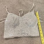 Crystal Sky Sequin Two Piece Size XS Silver Photo 2